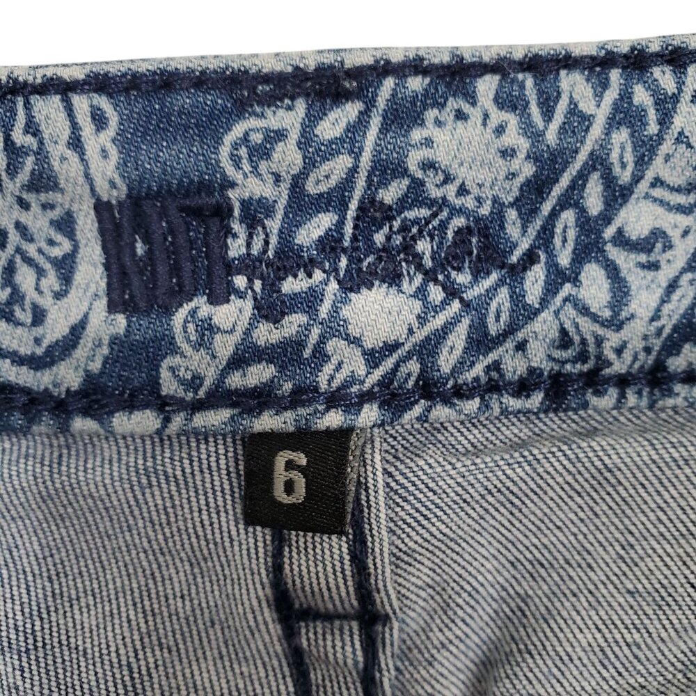 Kut From The Kloth Jeans Eva Boho Paisley Printed Denim Ankle Skinny Festival - Picture 10 of 16